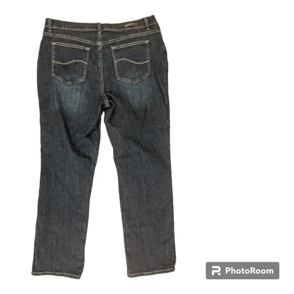 Lee Relaxed Fit Straight Leg Blue Denim Jeans Size 18M